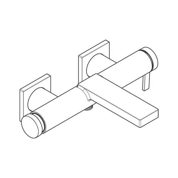 Hansgrohe Tecturis E Смеситель для ванны, белый матовый (73420700)
