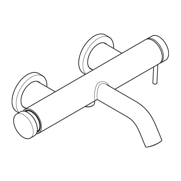 HANSGROHE Tecturis S Смеситель для ванны, матовая бронза (73422140)