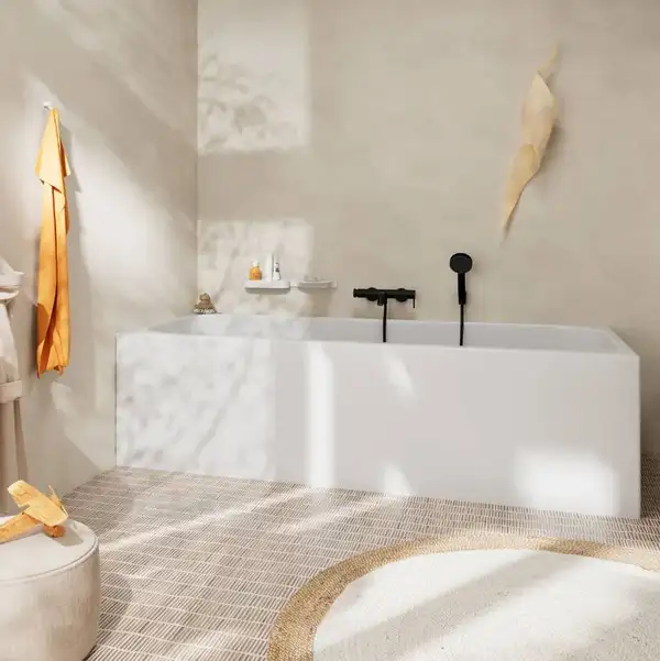 Hansgrohe Tecturis S Смеситель для ванны, черный матовый (73422670)