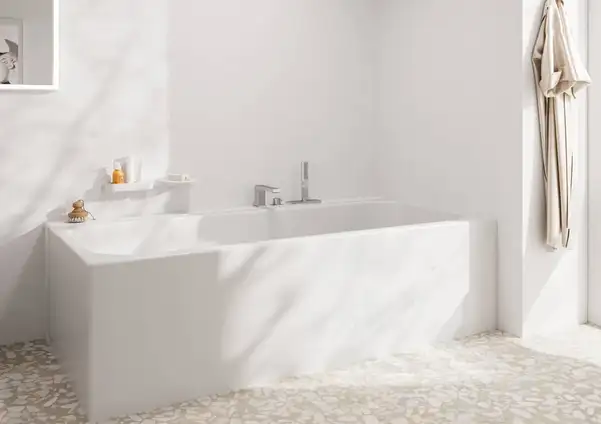 Змішувач на борт ванни Hansgrohe Tecturis E (колір - хром), з душовим гарнітуром 73443000