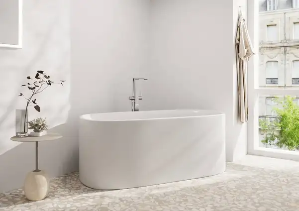 HANSGROHE Tecturis E Смеситель для ванны напольный, хром (73445000)