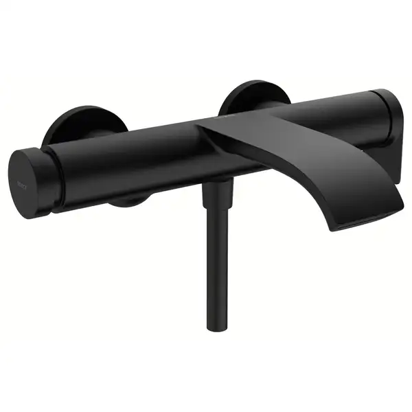 Смеситель для ванны Hansgrohe Vivenis (цвет - чёрный матовый) (75420670) фото 1 Aquada.com.ua