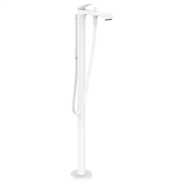 Смеситель для ванны напольный Hansgrohe Vivenis (цвет - белый матовый) (75445700) фото 1 Aquada.com.ua