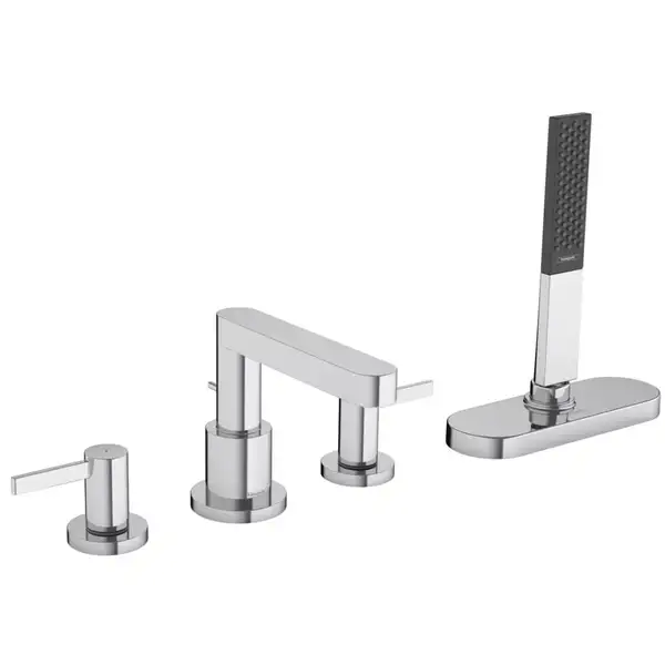 Змішувач на борт ванни Hansgrohe Finoris з sBox на 4 отвори, хром (76444000)