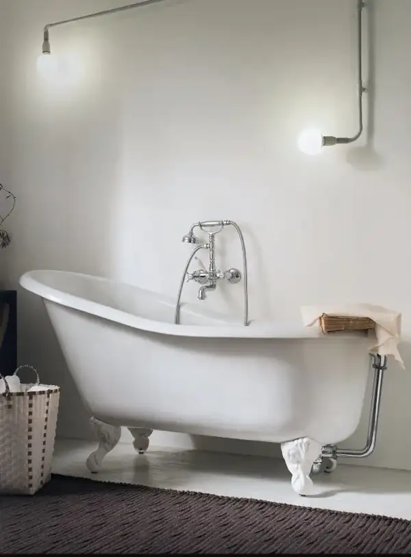 RI49001CR Змішувач для ванни RITZ в комплекті з лійкою і шлангом хром Nobili ІТАЛІЯ (RI49001CR)