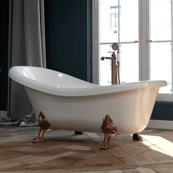 смеситель для ванны отдельностоящий Omnires Armance antique copper (AM5233ORB)