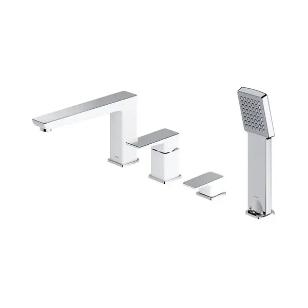 змішувач для ванни Omnires Parma chrome/white (PM7432CRB)