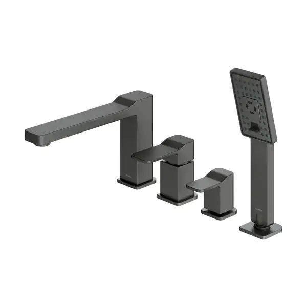 змішувач для ванни Omnires Slide на 4 отвори graphite (SL7732GR)