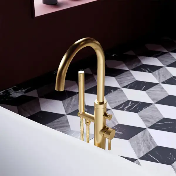 змішувач для ванни окремий Omnires Y brushed gold (Y1233GLB)