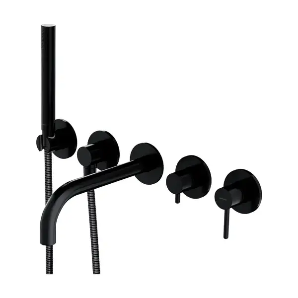 змішувач для ванни Omnires Y на 5 отворів black (Y1237/1BL)