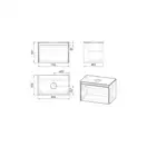 Imprese BILOVEC Тумба 80см, біла (f3216W(1))