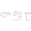 Laufen SPACE Тумба белая (H4101621601001+H8102840001041)
