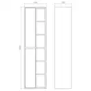 Mirater Айрис Пенал 44x33, белый левый (000005684)