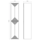 Mirater Медокс Пенал 35х35, черный правый (000008087)