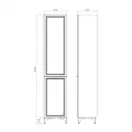 Mirater Эстель Пенал напольный, белый (000008379)
