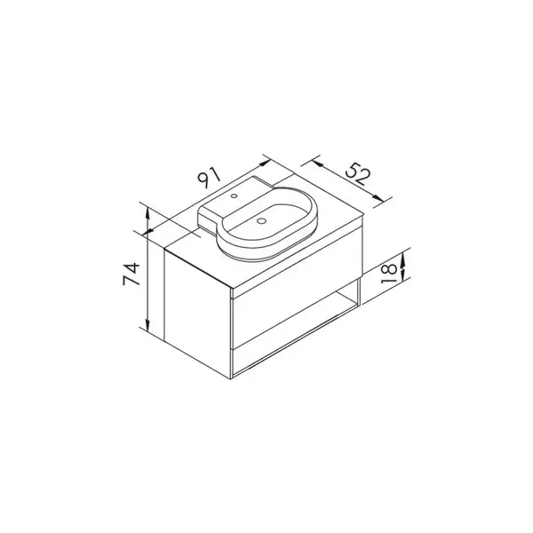Imprese BLACK EDGE комплект мебели, дуб (f32119OK(3))