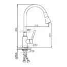 FRAP F4044-3 змішувач кухонний, золото (F4044-3)