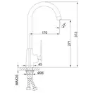 FRAP F4058 Змішувач кухонний, білий (F4058)
