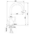 FRAP F4352 кухонний змішувач, хром (F4352)