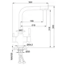 FRAP F4352-8 змішувач кухонний, білий (F4352-8)
