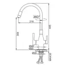 FRAP F4396-3 кухонний змішувач, золото (F4396-3)