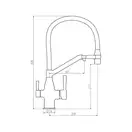 FRAP F4397-3 змішувач кухонний, золото (F4397-3)