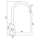 GAPPO G4303-8 змішувач кухонний, білий (G4303-8)