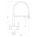 GAPPO G4395-59 змішувач кухонний, чорний (G4395-59)