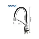 GAPPO G4398-11 змішувач кухонний, чорний (G4398-11)