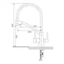 GAPPO G4398-13 змішувач кухонний, золото (G4398-13)