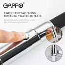 GAPPO G4398-15 змішувач кухонний, чорний (G4398-15)