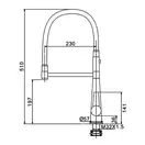 GAPPO G4398-15 змішувач кухонний, чорний (G4398-15)