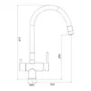 GAPPO G4398-39 змішувач кухонний, латунь (G4398-39)