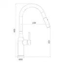 GAPPO G4398-46 змішувач кухонний, чорний (G4398-46)