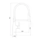 GAPPO G4398-55 змішувач кухні, сірий (G4398-55)