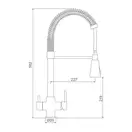 GAPPO G4398-69 змішувач кухонний, сірий (G4398-69)
