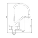 GAPPO G4398-88 змішувач кухонний, білий (G4398-88)
