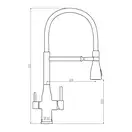 GAPPO G4399-75 змішувач кухні, сталь (G4399-75)