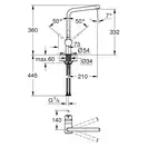 Grohe Vento смеситель для кухни, хром (30425000)