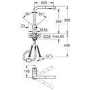 Grohe Vento кухонный смеситель, хром (30437000)