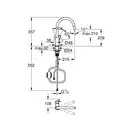Grohe StartLoop смеситель кухонный, хром (30556000)