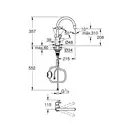 Grohe Start Flow змішувач кухонний, хром (30569000)