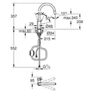 Grohe BauClassic смеситель кухонный, хром (30573000)