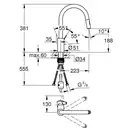 Grohe Via Cosmo кухонный смеситель, хром (30612000)