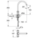 Grohe Costa L смеситель кухонный, хром (31829001)