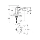 Grohe Start кухонный смеситель, черный (32441KF2) (32441kf2)
