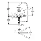 Grohe Feel смеситель кухонный, хром (32670002)