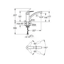 Grohe Eurosmart кухонний змішувач, чорний (332812433)
