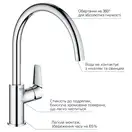 Grohe QuickFix StartEdge смеситель, хром (CV030597)