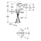 Grohe QuickFix Start смеситель кухни, чёрный (CV031201)